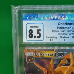 CGC 8.5 Charizard GX Graded SM211 Sun & Moon Promo Hidden Fates Tin Pokemon TCG - Image 3