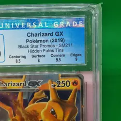 CGC 8.5 Charizard GX Graded SM211 Sun & Moon Promo Hidden Fates Tin Pokemon TCG - Image 4