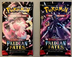 Pokemon TCG 2x Paldean Fates Booster Packs, Scarlet & Violet 2024 Random Art - Image 1