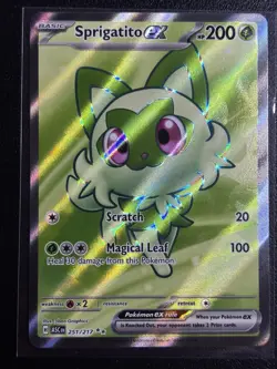 Sprigatito ex 251/217 Holo Ultra Rare English Scarlet & Violet Pokemon TCG - Image 1