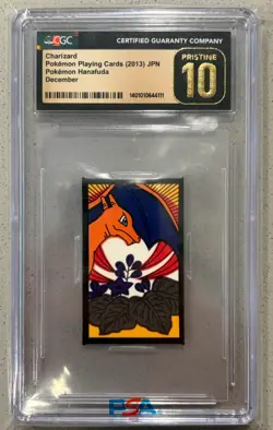 Pokemon Charizard Hanafuda December 2013 Japanese CGC 10 Pristine - Image 1