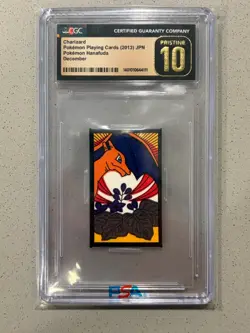 Pokemon Charizard Hanafuda December 2013 Japanese CGC 10 Pristine - Image 2