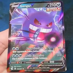 Gengar V 156/264 Holo V Rare Fusion Strike Pokemon TCG - Image 4