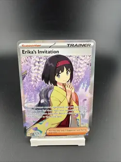 Pokemon Erika's Invitation 196/165 151 SV Ultra Rare Full Art Trainer - Image 1