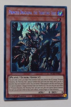 PRINCESS DRACAENA THE THIRSTING TREE BLZD-EN027 SECRET YUGIOH *NEW & MINT* - Image 1