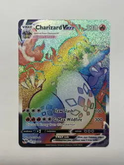 Pokemon TCG Charizard VMAX Champions Path Holo Card 074/073 Secret Rare NM/M - Image 1