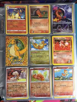 Pokemon Card Binder Lot Cards Charizard Dragonite WOTC Reverse Holo EX - Image 1