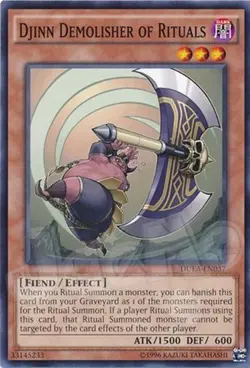 Yugioh - Djinn Demolisher of Rituals - NM - Free Holographic Card - Image 1
