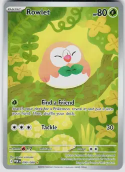 POKEMON ROWLET 090/088 HOLO PERFECT ORDER NM/M - Image 1