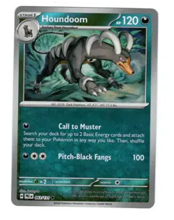 HOUNDOOM (POKE BALL PATTERN) 063/131 HOLO PRISMATIC EVOLUTIONS POKEMON NM/M - Image 1