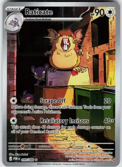 POKEMON RATICATE 099/088 HOLO PERFECT ORDER NM/M - Image 1