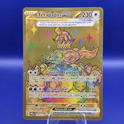 Terapagos ex 180/131 Hyper Rare Gold Prismatic Evolutions Pokemon NM - Image 1