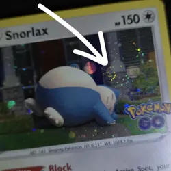 WHOLE SWIRL BLEED 🌀💫 Snorlax 055/078 Cosmos Holo Promo 2022 GO Pokemon Card - Image 1