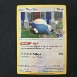 WHOLE SWIRL BLEED 🌀💫 Snorlax 055/078 Cosmos Holo Promo 2022 GO Pokemon Card - Image 4