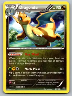 Dragonite 51/108 Rare Roaring Skies Pokemon Lightly Played - Image 1