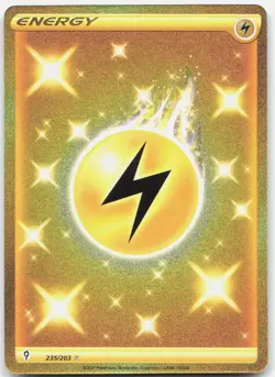 Lightning Energy 235/203 Secret Rare Evolving Skies Pokemon Holo Near Mint - Image 1
