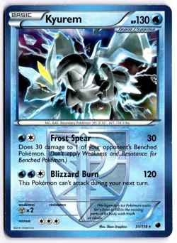 Pokemon TCG Kyurem (Team Plasma) 031/116 Deck Exclusives Regular - Image 1