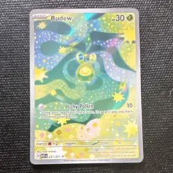 Pokemon TCG Budew Astral Radiance 221/217 Secret Rare Holo 30 HP EN - Image 1