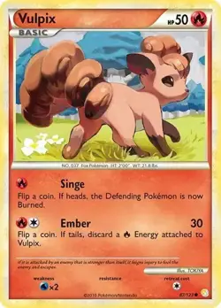 Vulpix 87/123 HeartGold SoulSilver | NM/MT | Pokemon Trading Card TCG - Image 1