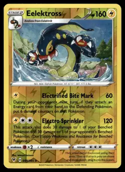 EELEKTROSS - 059/185 Rare Vivid Voltage Pokemon Reverse Holo NM - Image 1