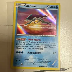 Pokemon TCG Suicune XY Breakpoint Holo Rare Card 30/122 NM LP - Image 1