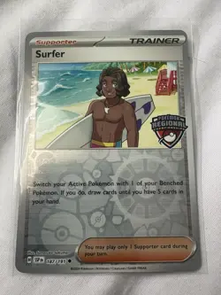 Pokemon TCG - Surfer 187/191 Regional Championship Stamped Promo (Mint) - Image 1