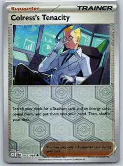 Colress's Tenacity 057/064 Uncommon Shrouded Fable Pokemon Reverse Holo NM - Image 1