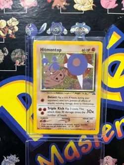 Hitmontop 3/75 Neo Discovery Unlimited Holo Rare Pokemon TCG - LP - Image 1