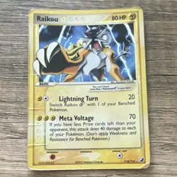 The Pokemon Company Raikou Star 114/115 Unseen Forces Holo Ultra Rare 2005 - Image 1