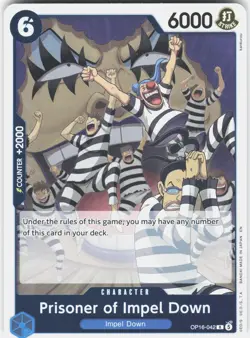 ONE PIECE PRISONER OF IMPEL DOWN OP16-042 THE TIME OF BATTLE FOIL NM/M - Image 1