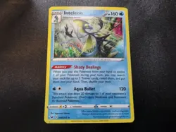 Inteleon 058/202 HD SWIRL & INK ERROR Sword & Shield Base Pokemon Card NM - Image 2