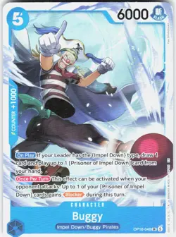 ONE PIECE BUGGY (048) OP16-048 THE TIME OF BATTLE FOIL NM/M - Image 1
