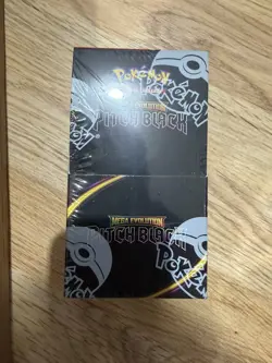 Pokemon TCG Mega Evolution Pitch Black Half Booster Box 18 Packs Sealed & New - Image 2