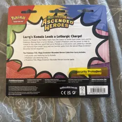 Pokemon TCG - Ascended Heroes 2 Pack Collection Blister - Larry's Komala- SEALED - Image 2