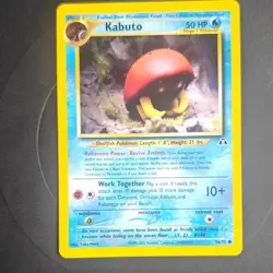 Pokemon TCG Kabuto 056/75 Base Set Regular Common English Basic 50HP Yuka Morii - Image 1
