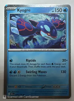 Kyogre (Cosmos Holo) Holo Rare Miscellaneous Cards & Products 034/132 NM - Image 1