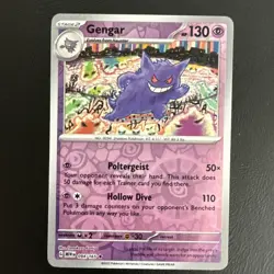 Pokemon Card Gengar - 094/165- Reverse Holofoil - 151 mew en NM Near mint - Image 1