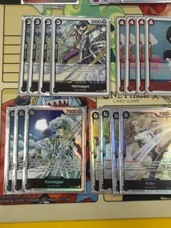 One Piece TCG Koby Deck 51 Card Red Black Navy Tournament Ready - Image 5