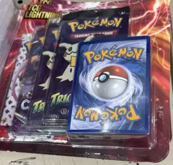 Pokemon TCG Lightning Booster Set 4-Pack with 1 Bonus Card - Image 1