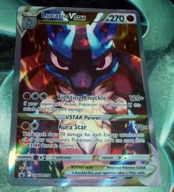Pokemon Lucario VSTAR SWSH291 SWSH: Sword & Shield Promo Cards Holo NM/DMG DENT - Image 1