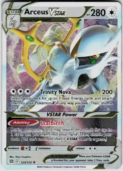 POKEMON ARCEUS VSTAR (METAL CARD) 123/172 HOLO NM/M - Image 1