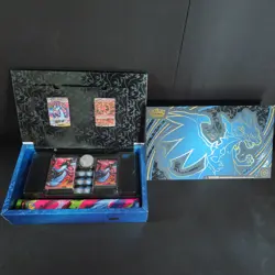 Mega Charizard x EX & Oricorio EX (2) Promo Cards UPC Box With All Accessories - Image 1