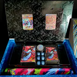 Mega Charizard x EX & Oricorio EX (2) Promo Cards UPC Box With All Accessories - Image 2