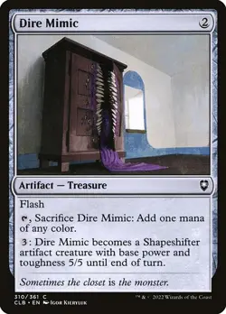 [MTG] Dire Mimic (Foil) (310) (CLB) NM - Image 1