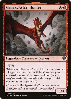 [MTG] Ganax, Astral Hunter (Foil) (176) (CLB) NM - Image 1