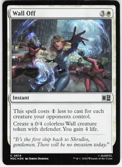 MAGIC MTG WALL OFF 614 COMMANDER: MARVEL SUPER HEROES FOIL - Image 1