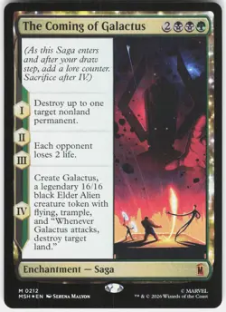 MAGIC MTG THE COMING OF GALACTUS 212 MARVEL SUPER HEROES FOIL - Image 1