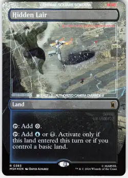 MAGIC MTG HIDDEN LAIR (BORDERLESS) 383 MARVEL SUPER HEROES FOIL - Image 1