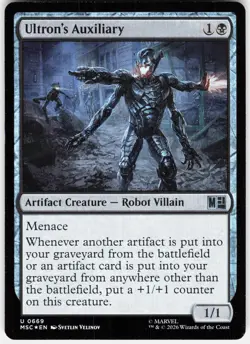 MAGIC MTG ULTRON'S AUXILIARY 669 COMMANDER: MARVEL SUPER HEROES FOIL - Image 1