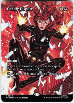 MAGIC MTG DEADLY DISPUTE (BORDERLESS) 64 MARVEL UNIVERSE ETERNAL-LEGAL FOIL - Image 1